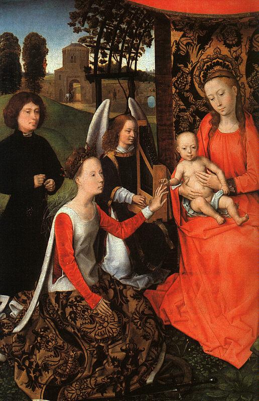Hans Memling The Marriage of St.Catherine France oil painting art